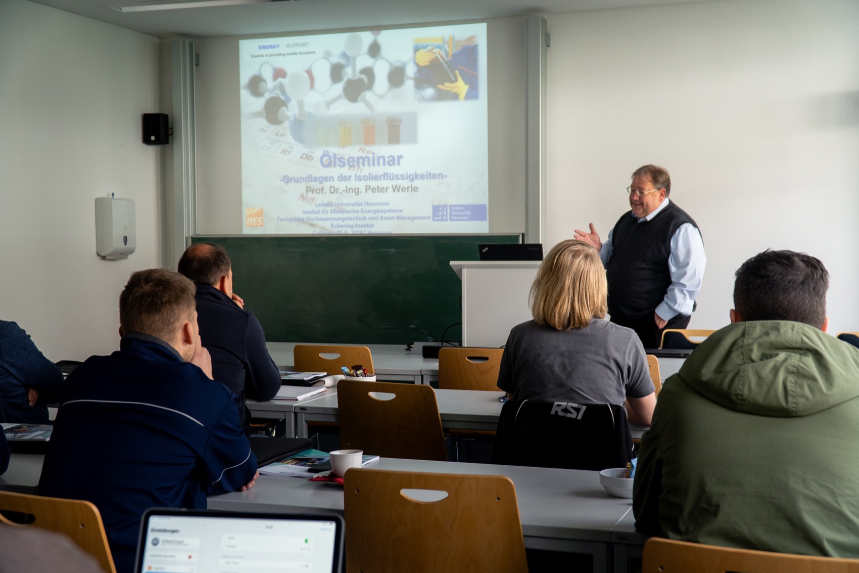 Öl-Seminar von Energy Support – Schulung im Schering-Institut, Leibniz Universität Hannover